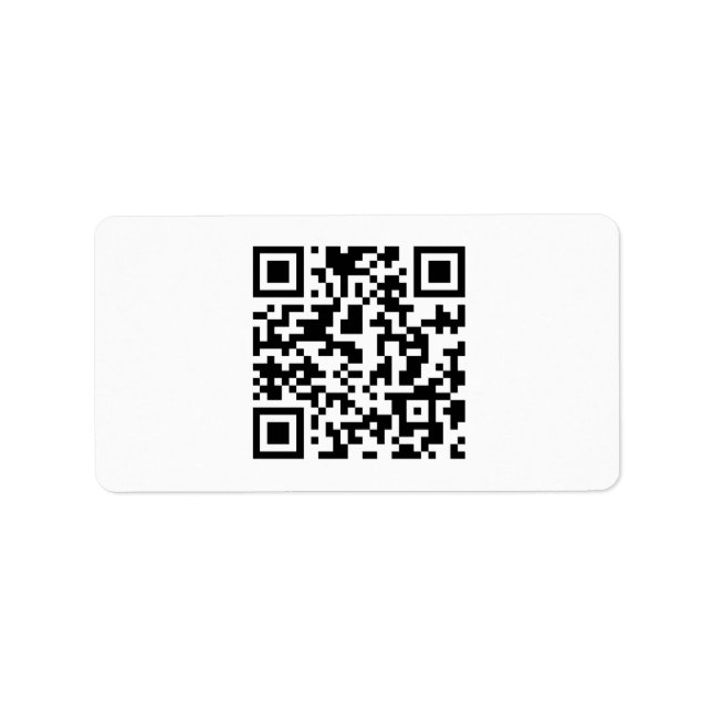 ANPASSNINGSBAR QR-KOD ADRESSETIKETT (Framsidan)