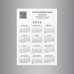 Anpassningsbar QR-kod för företag 2025 - kalenderm