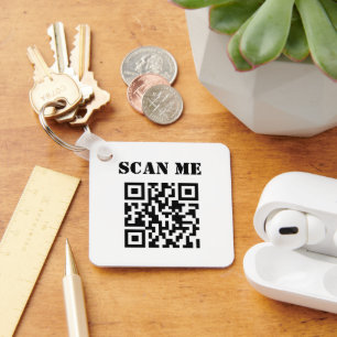 Anpassningsbar - QR-kod för företag - säljfrämjand Nyckelring