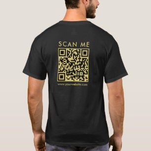 Anpassningsbar QR-kod för företag - skanna mig Man T Shirt