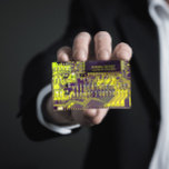 Anpassningsbar QR-kod för gröntens moderna tryckta<br><div class="desc">Geeky Pcb-design med namn,  funktion och QR-kod som du vill anpassa.</div>