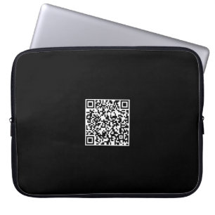 Anpassningsbar QR-kod Laptop sleeve för marknadsfö