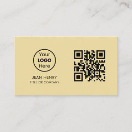 Anpassningsbar QR-kod - Logotyp | Modern Professio Visitkort