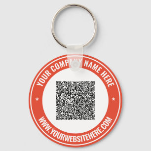 Anpassningsbar QR-kod Namn webbplats din Färg-nyck Nyckelring