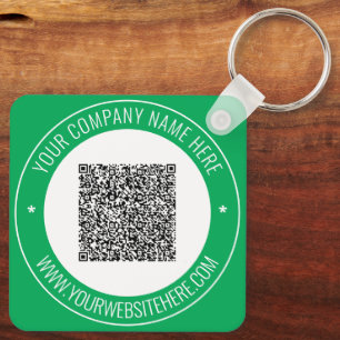 Anpassningsbar QR-kod Namn-webbplats Färg Keychain Nyckelring