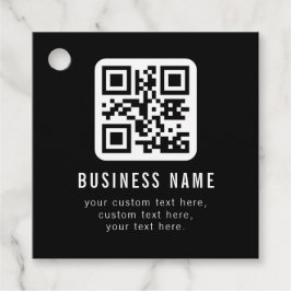 Anpassningsbar QR-kod & redigerbar textdesign Gåvor Etiketter