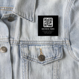 Anpassningsbar QR-kod & redigerbar textdesign Knapp