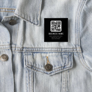 Anpassningsbar QR-kod & redigerbar textdesign Knapp