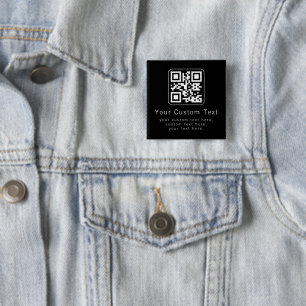 Anpassningsbar QR-kod & redigerbar textmall Knapp