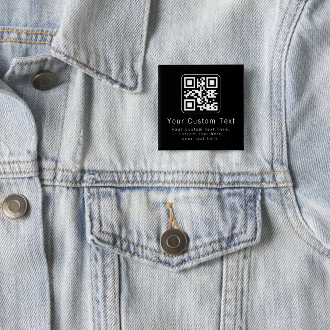 Anpassningsbar QR-kod & redigerbar textmall Knapp (In Situ)