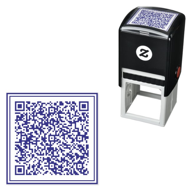 Anpassningsbar QR-kod Scan Personlig Self-inking F Självfärgande Stämpel (In Situ)