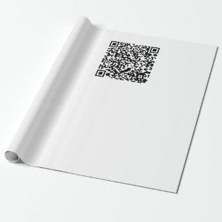 Anpassningsbar QR-kod Svart & Vit Abstrakt Nörd Presentpapper