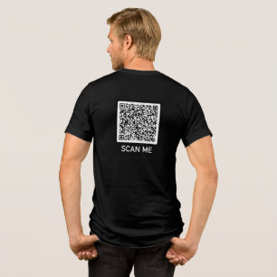 Anpassningsbar QR-kod T-Shirt Your Funny Scan Info