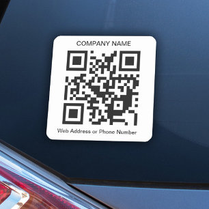 Anpassningsbar QR-kod vinylmärkning Klistermärken
