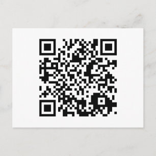 anpassningsbar QR-kod Vykort
