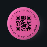 Anpassningsbar Qr-koder Pengarar App Birthday Pin, Knapp<br><div class="desc">Vi presenterar vår Personlig QR Code Donation Button Pin, en roligt och ett modernt sätt att fira ett speciellt tillfälle! Den här unika nålen har ett QR-anpassade som gör att du enkelt kan fråga efter donationer. Vare sig det är "Sallys födelsedag, skanna för att köpa en drink" eller ett eget...</div>