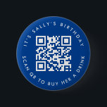Anpassningsbar Qr-koder Pengarar App Birthday Pin, Knapp<br><div class="desc">Vi presenterar vår Personlig QR Code Donation Button Pin, en roligt och ett modernt sätt att fira ett speciellt tillfälle! Den här unika nålen har ett QR-anpassade som gör att du enkelt kan fråga efter donationer. Vare sig det är "Sallys födelsedag, skanna för att köpa en drink" eller ett eget...</div>