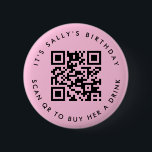 Anpassningsbar Qr-koder Pengarar App Birthday Pin, Knapp<br><div class="desc">Vi presenterar vår Personlig QR Code Donation Button Pin, en roligt och ett modernt sätt att fira ett speciellt tillfälle! Den här unika nålen har ett QR-anpassade som gör att du enkelt kan fråga efter donationer. Vare sig det är "Sallys födelsedag, skanna för att köpa en drink" eller ett eget...</div>