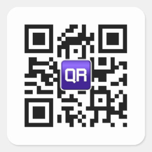 Anpassningsbar QR kodifierar klistermärkear Fyrkantigt Klistermärke