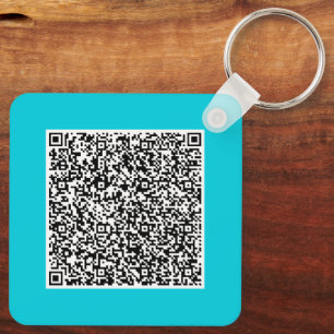 Anpassningsbar QR-kodsökning - info om nyckelkedje Nyckelring