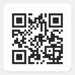 Anpassningsbar QR-kodspärrar Fyrkantigt Klistermärke
