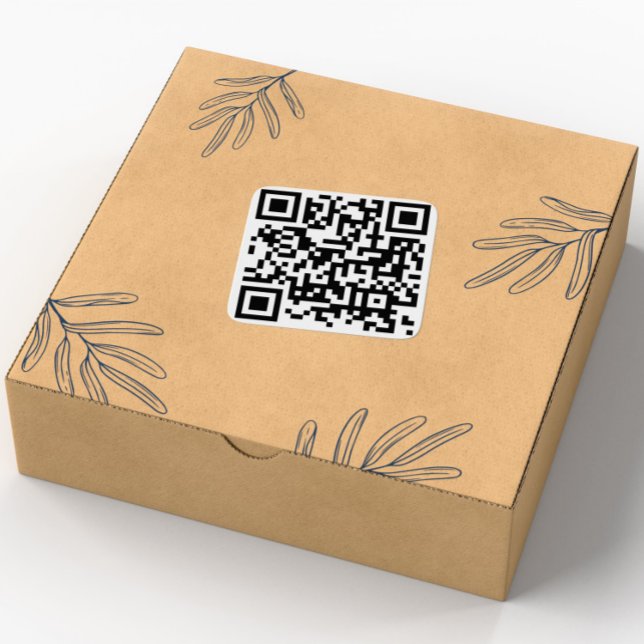 Anpassningsbar QR-kodspärrar Fyrkantigt Klistermärke (Skapare uppladdad)