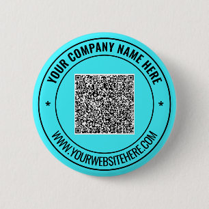 Anpassningsbar QR-kodtext Business Promotional-kna Knapp