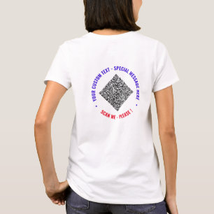 Anpassningsbar QR-kodtext din egen design - prakti T Shirt