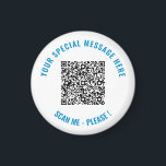 Anpassningsbar QR-kodtext och Färg din magnetgåva Magnet<br><div class="desc">Välj Färg och Typsnitt - Utforma dina egna magneter för Personlig med din Speciella QR-kodsökningsinformation och modernt Magnet-handbok för Anpassningsbar - Lägg till QR-kod - Bild - Foto eller Logotyp / och Text - Namn eller annan info / meddelande - Ändra storlek och flytta eller ta bort / lägg till...</div>