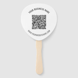 Anpassningsbar QR-kodtextbefordringsmall Fläkt