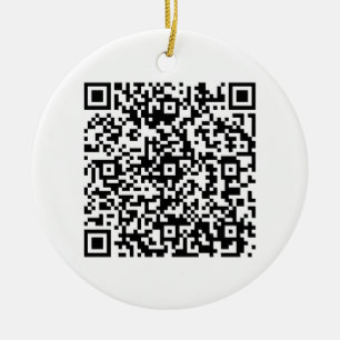 Anpassningsbar QR-kodverksamhet Julgransprydnad Keramik