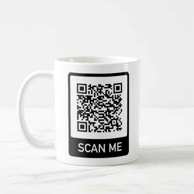 Anpassningsbar QR-kodverksamhet Kaffemugg (Vänster)