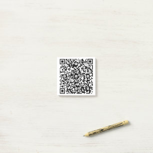 Anpassningsbar QR-kodverksamhet Post-it Block