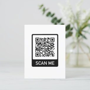 Anpassningsbar QR-kodverksamhet Vykort