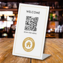 Anpassningsbar QR Logotyp Text Modern Business