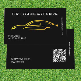 Anpassningsbar QR Luxurious Car Detection Visitkort