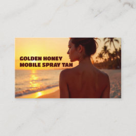 Anpassningsbar QR Mobile Spray Tanning Visitkort