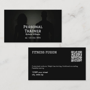 Anpassningsbar QR Personal Trainer Visitkort