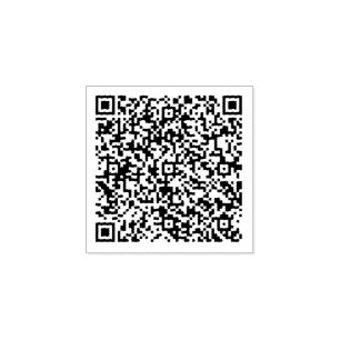 Anpassningsbar QR Personlig Rubber Frimärke Stämpel