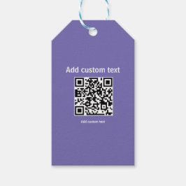 anpassningsbar QR-personligens webbplats Presentetikett