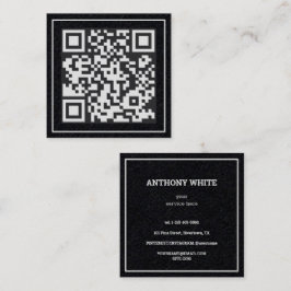 Anpassningsbar QR Premium Fyrkantigt Visitkort