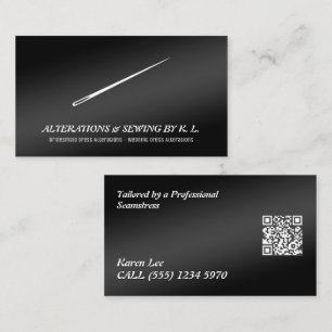Anpassningsbar QR Sewer Tailoring & Alterations Visitkort