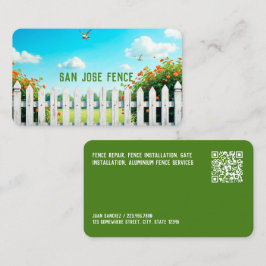 Anpassningsbar QR-stängsel Byggnad och reparation Visitkort