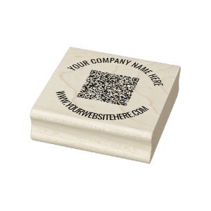 Anpassningsbar QR-textinläsningsinformation för QR Stämpel