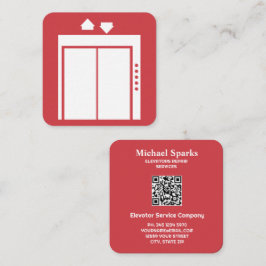 Anpassningsbar QR-upprullningsdon Fyrkantigt Visitkort