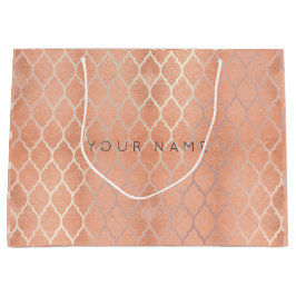 Anpassningsbar Quatrefoil Coral Metallic Ro Guld P