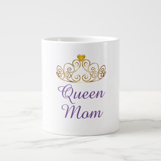 Anpassningsbar Queen Mamma Jumbo Mugg (Framsidan)