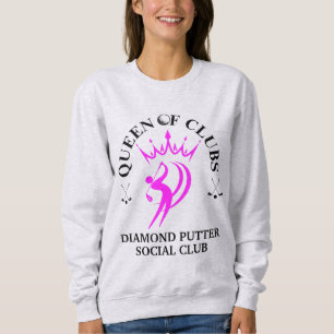 Anpassningsbar QUEEN OF CLUBS Damgolf T Shirt