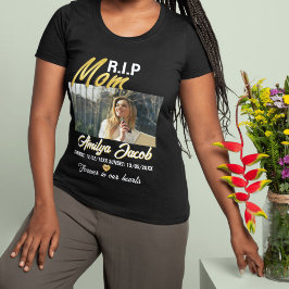 Anpassningsbar R.I.P Mamma Memorial T-Shirt med fo