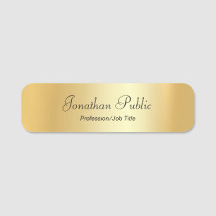 Anpassningsbar räcker skrivar den moderna elegant namnbricka